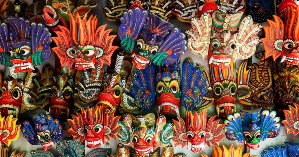 mask making ambalangoda south coast sri lanka