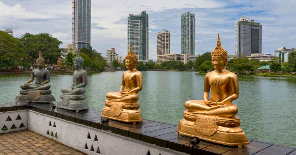 Gangaramaya Buddhist temple Colombo Sri Lanka