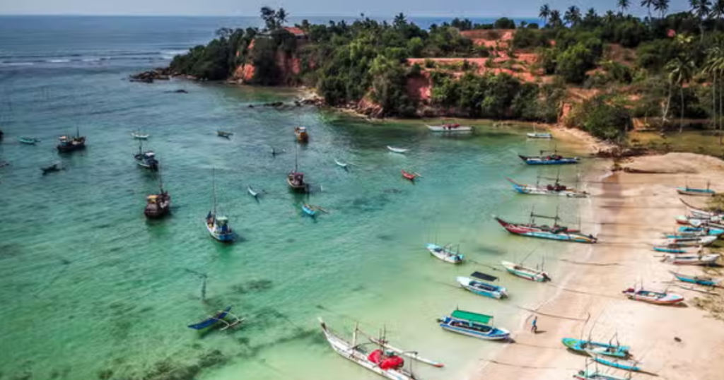 Weligama surf beach Sri Lanka
