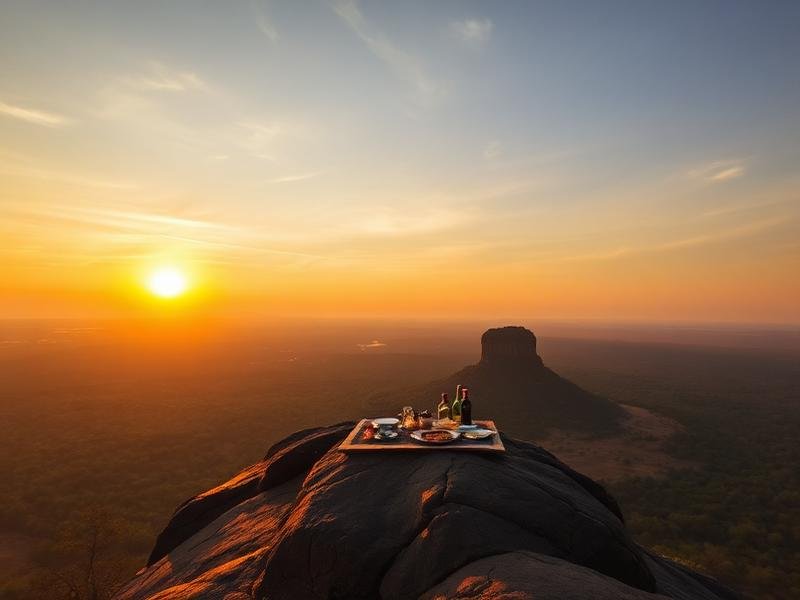 Breakfast on Top of Pidurangala Rock